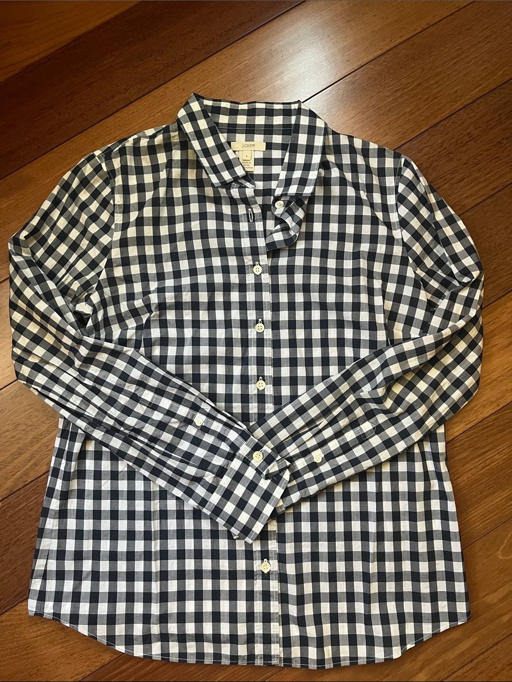 NWOT J. Crew Perfect Shirt Gingham
